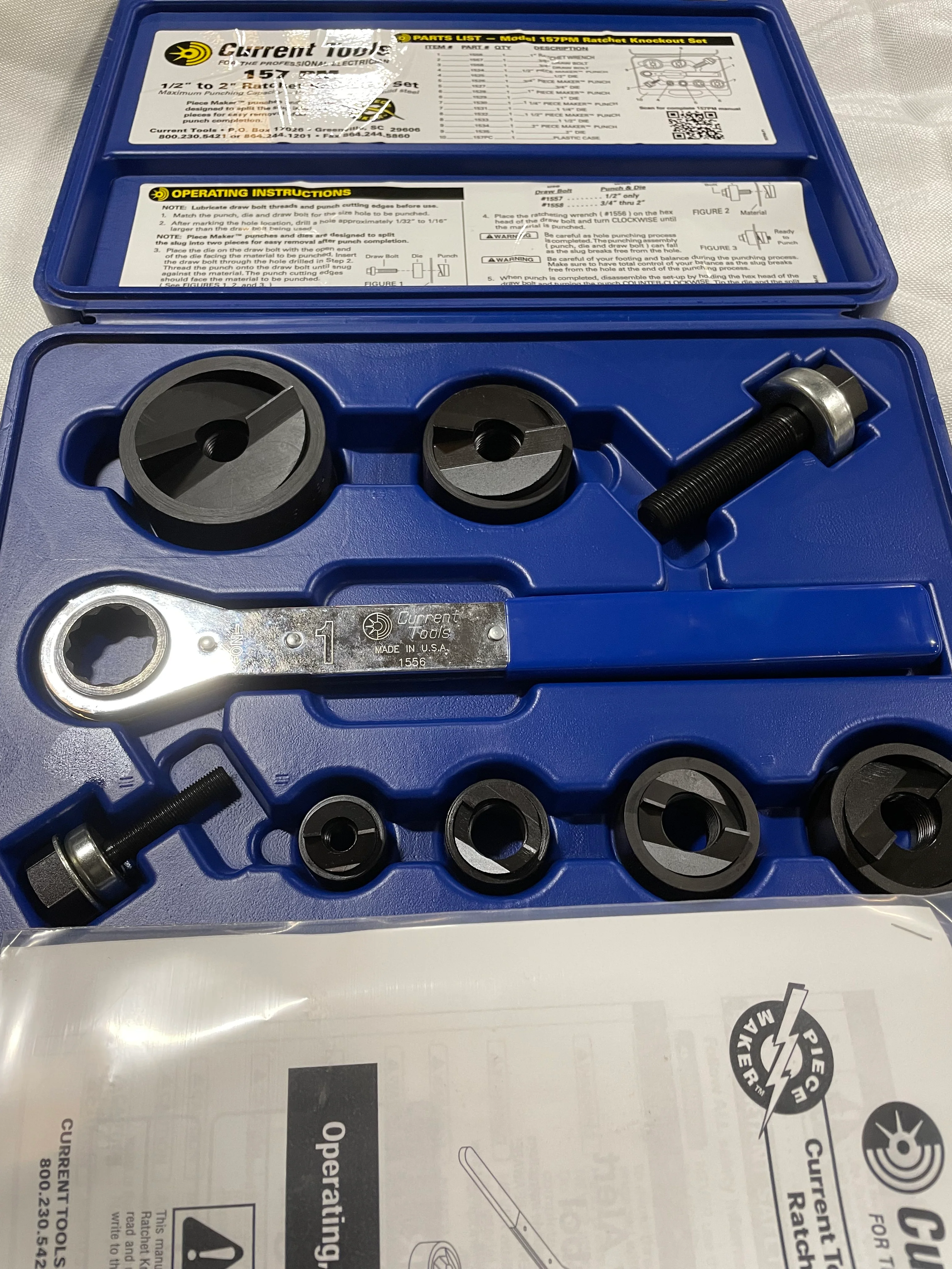 Current Tools 157PM Hydraulic Knockout Set - Reconditioned - Image 4