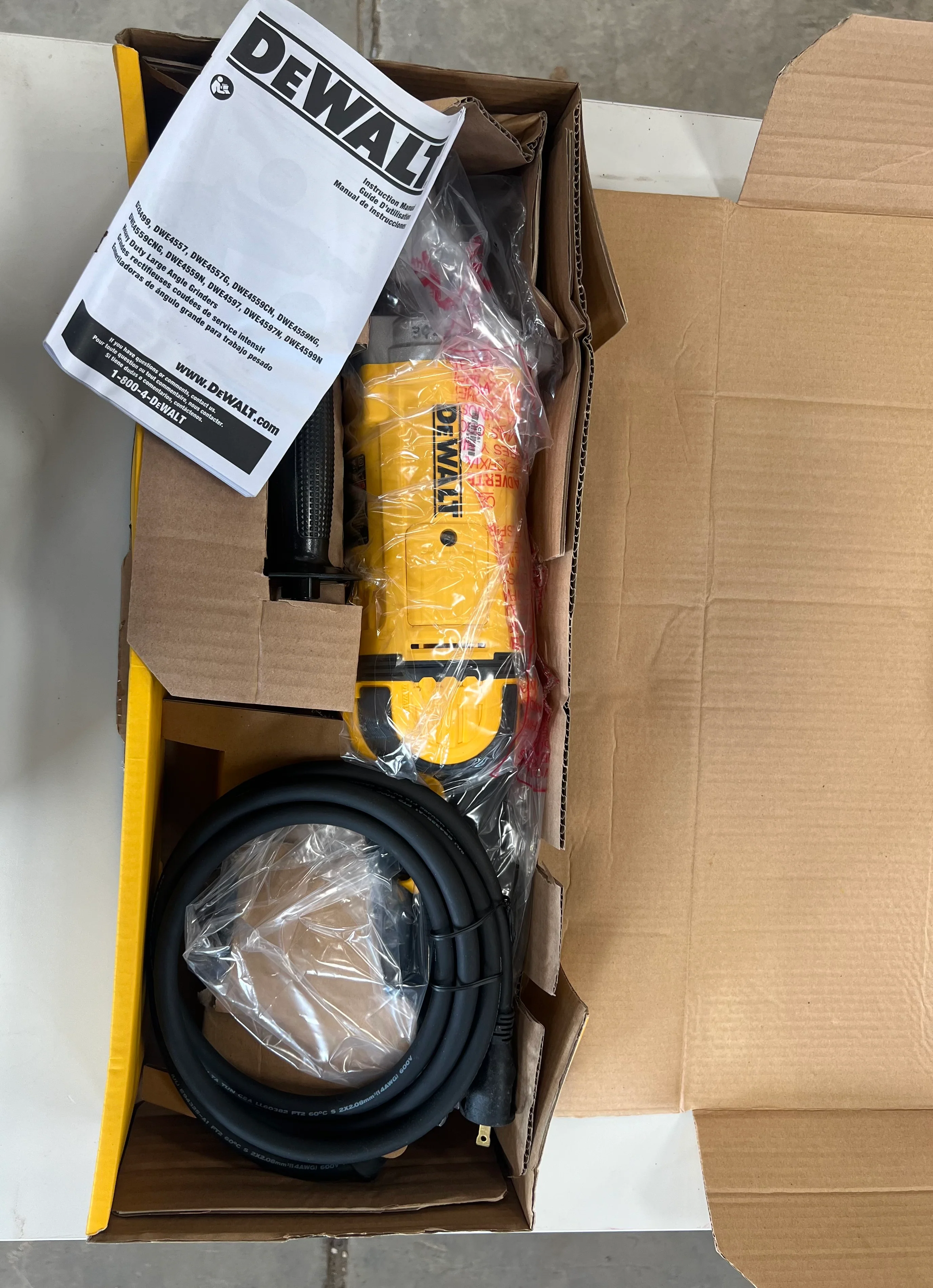 DEWALT DWE4559N Angle Grinder 9in - New Surplus - Image 4