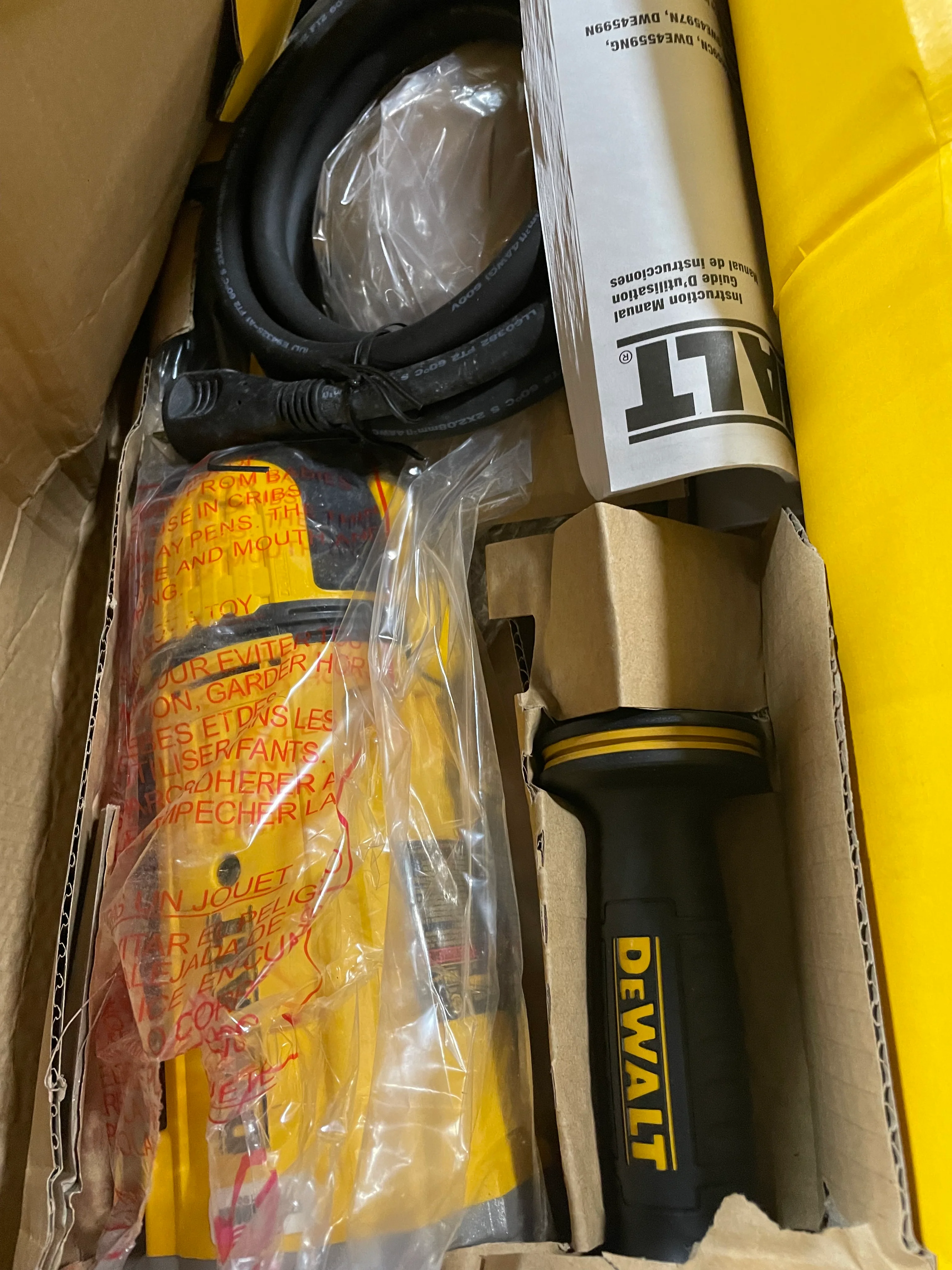 DeWalt DWE4597N 7in 4.9HP 8500 RPM Angle Grinder - New Surplus - Image 4
