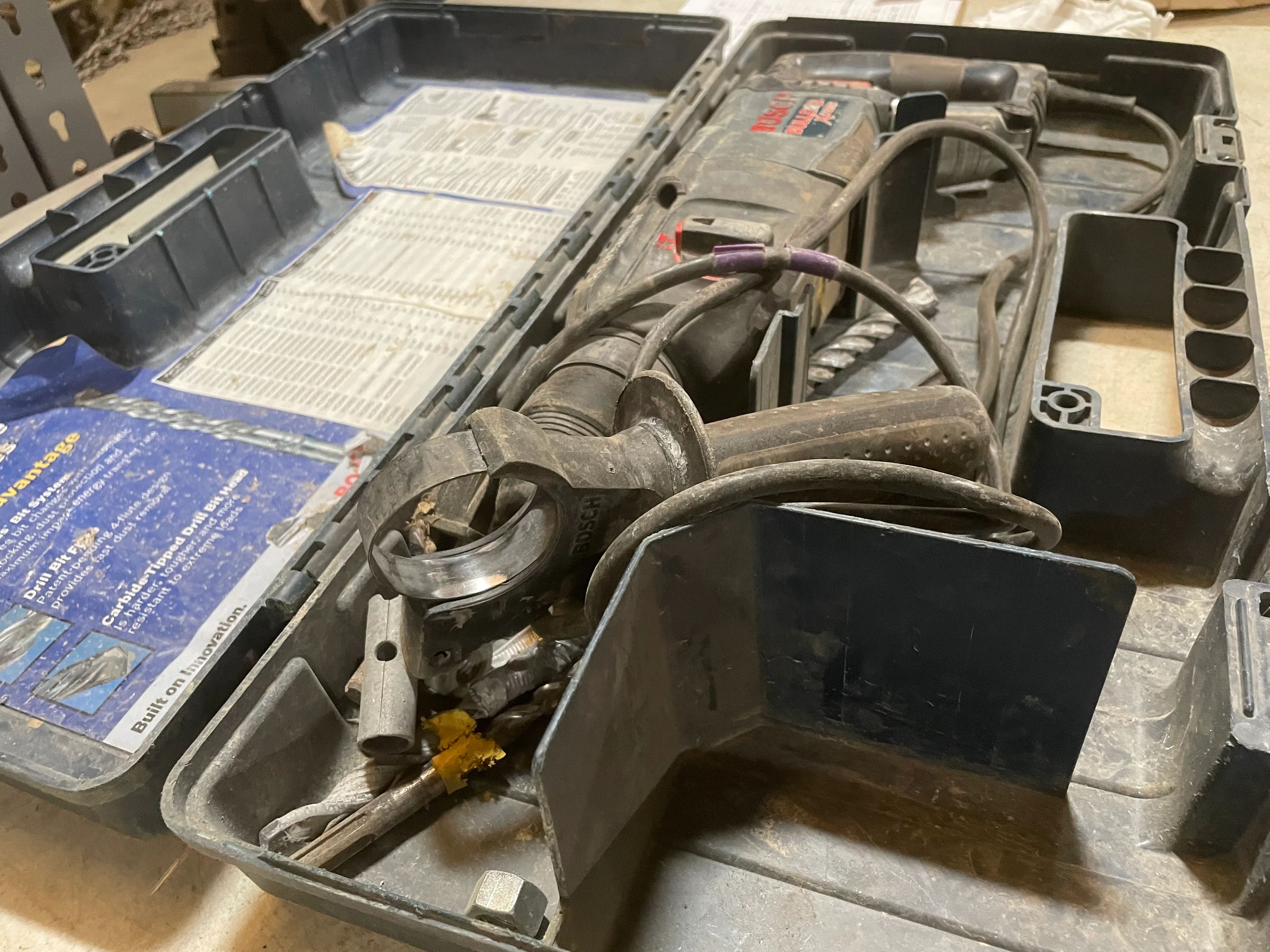 Bosch 11255VSR SDS Plus Carbide Hammer Drill Extreme Bulldog - Used - Image 3