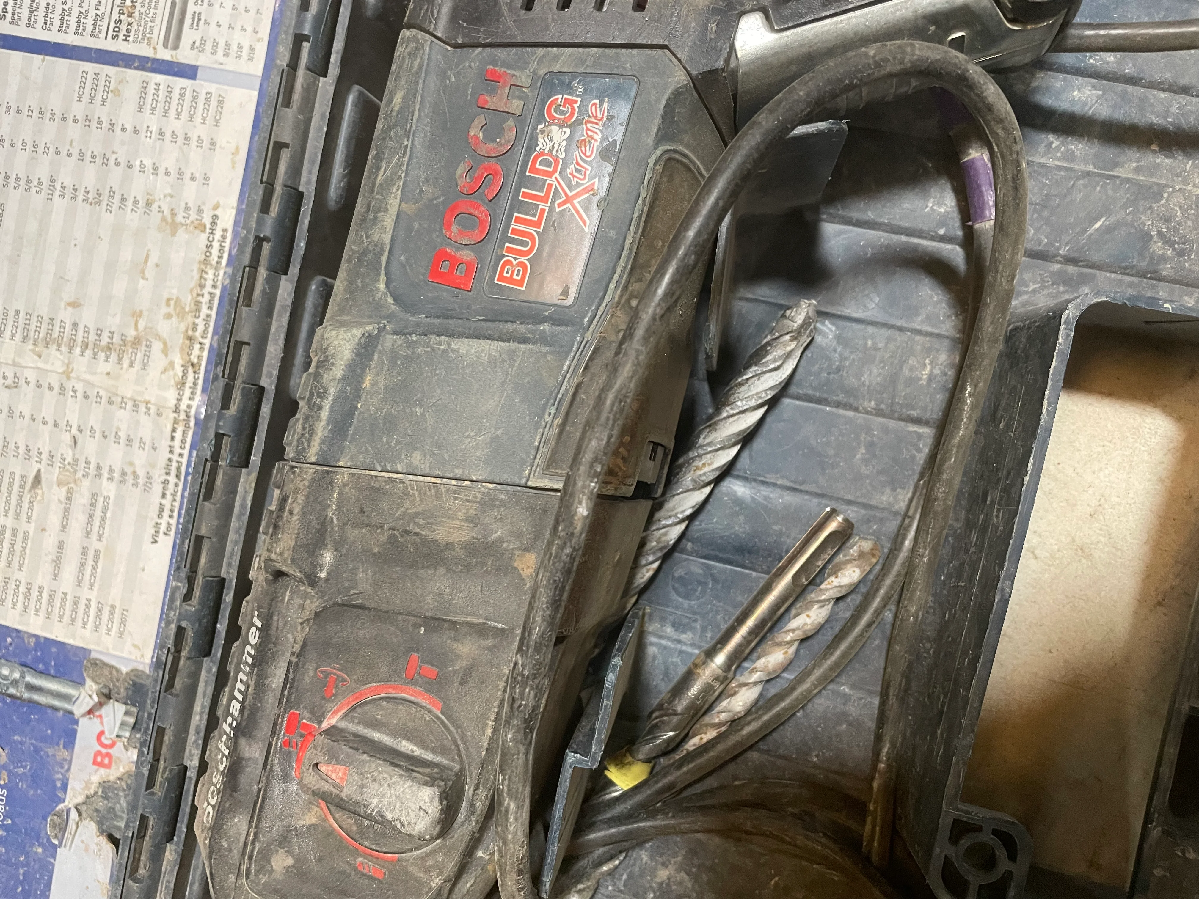 Bosch 11255VSR SDS Plus Carbide Hammer Drill Extreme Bulldog - Used - Image 7