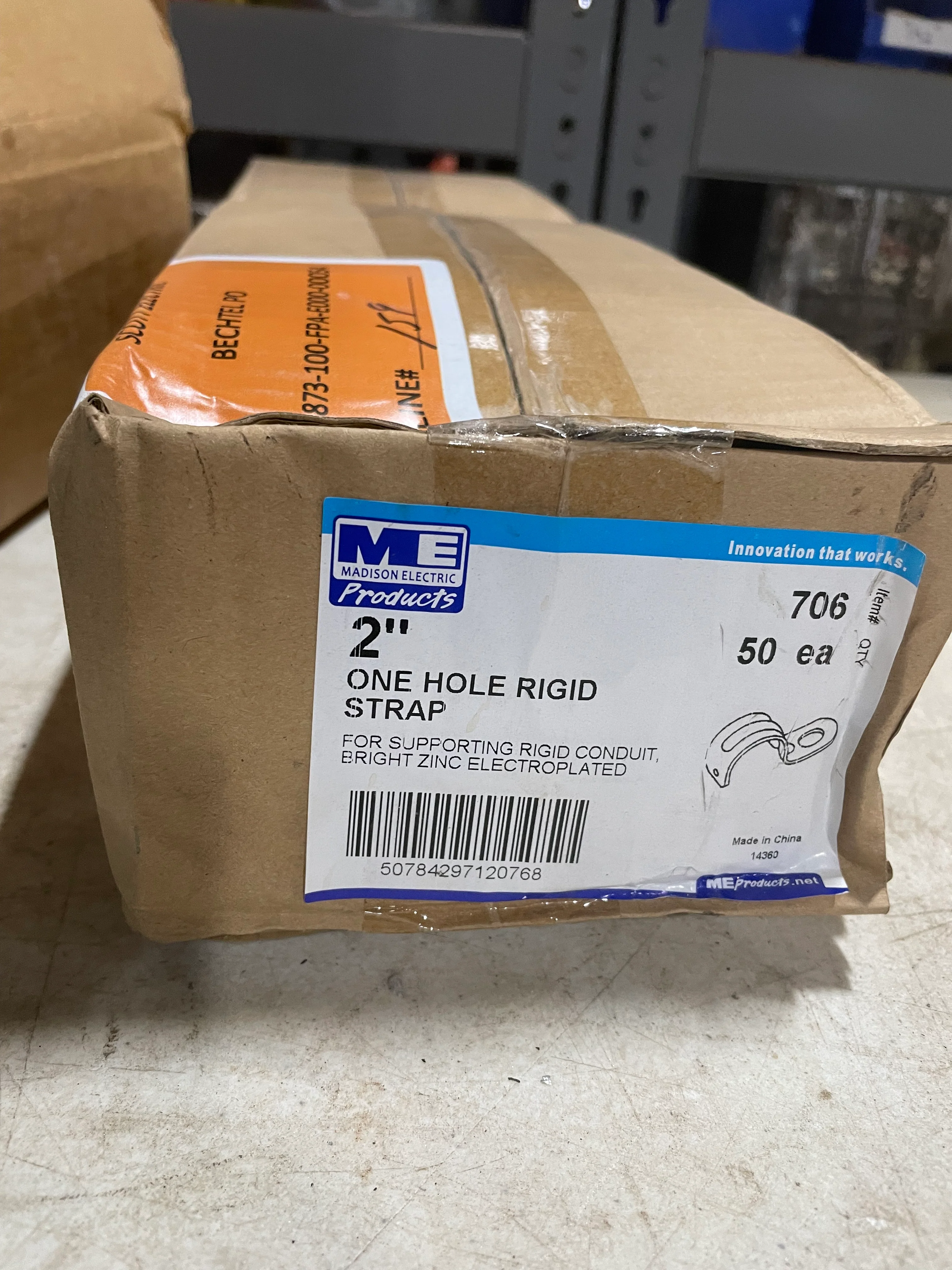 Southwire Madison Electric 706 Conduit & Pipe Strap Clamp (Qty 50) - New Surplus - Image 3