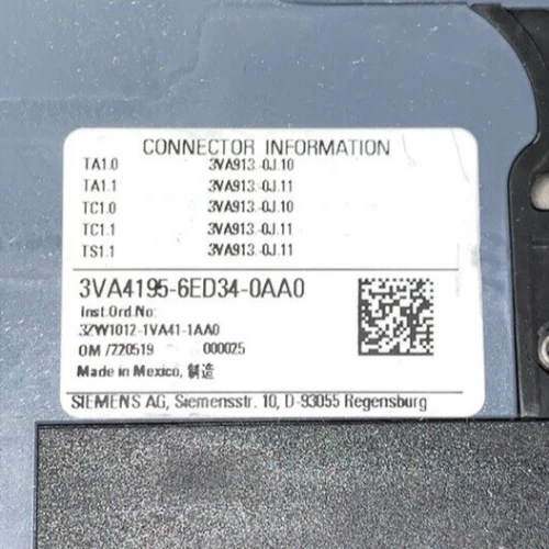 Siemens 3VA4195-6ED34-0AA0 Circuit Breaker 3P/15A /480V/65kA - Image 3