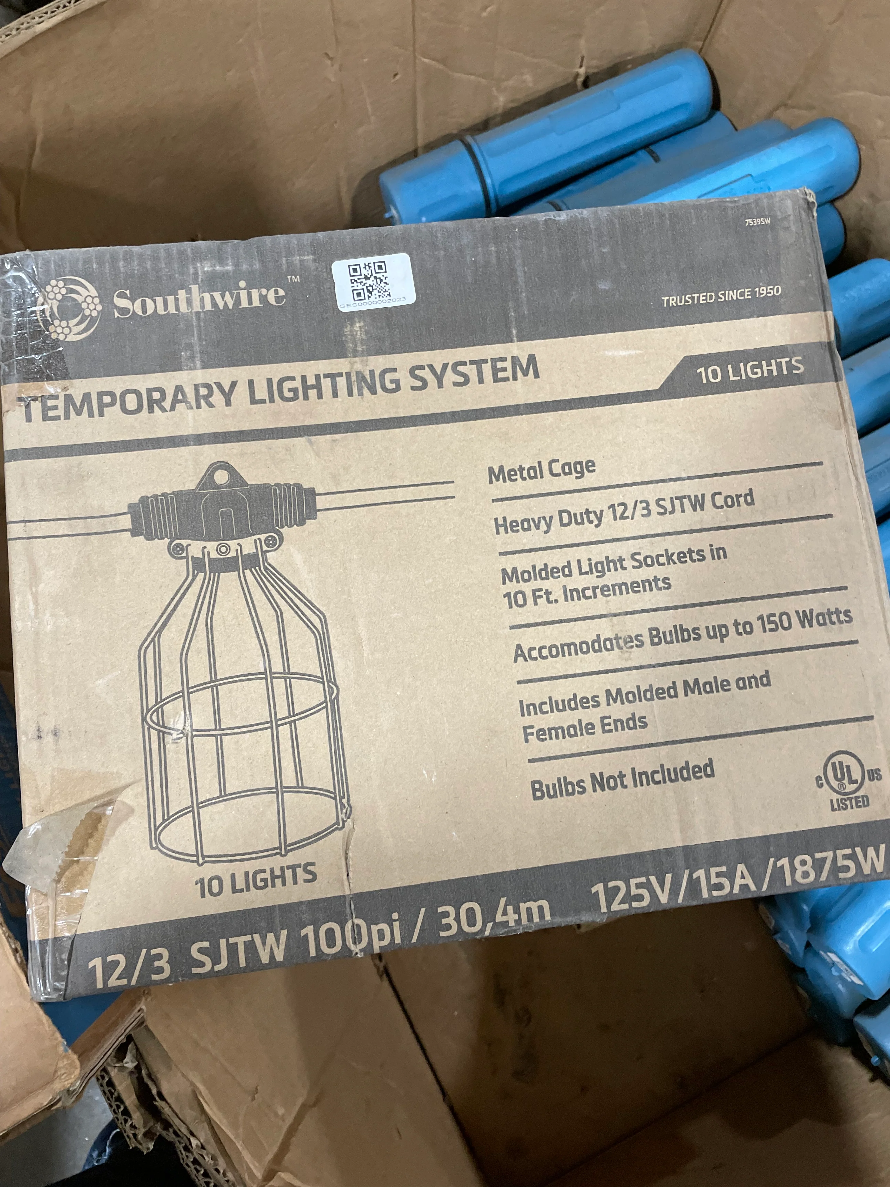 Southwire 7539SW 100 inch 10-Light Temp Lighting System  with Metal Guards - New Surplus - Image 4